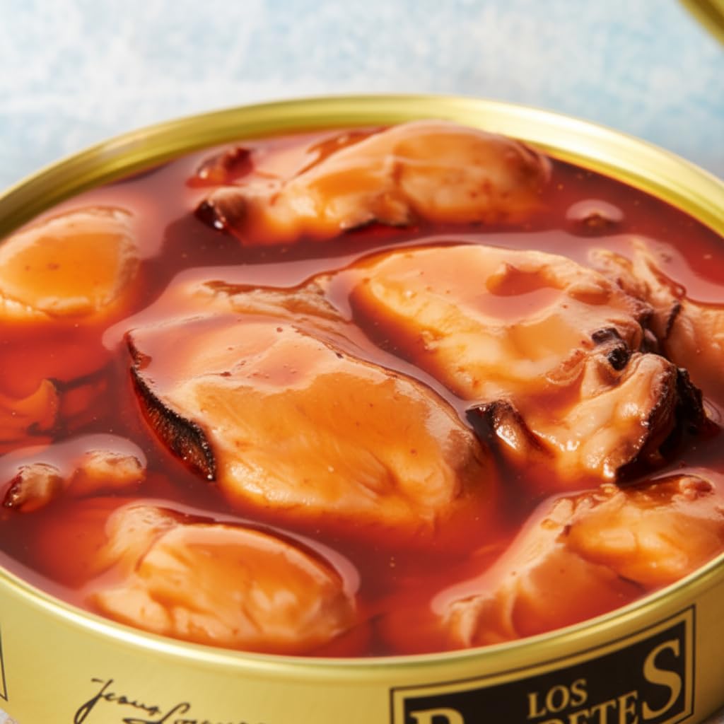LOS PEPERETES Ostriche 120 g | Frutti di Mare Galiziani Gourmet | Ostriche Atlantiche in Conserva Artigianale | Prodotto Naturale e Delicatessen | Autentico Sapore del Mare di Galizia
