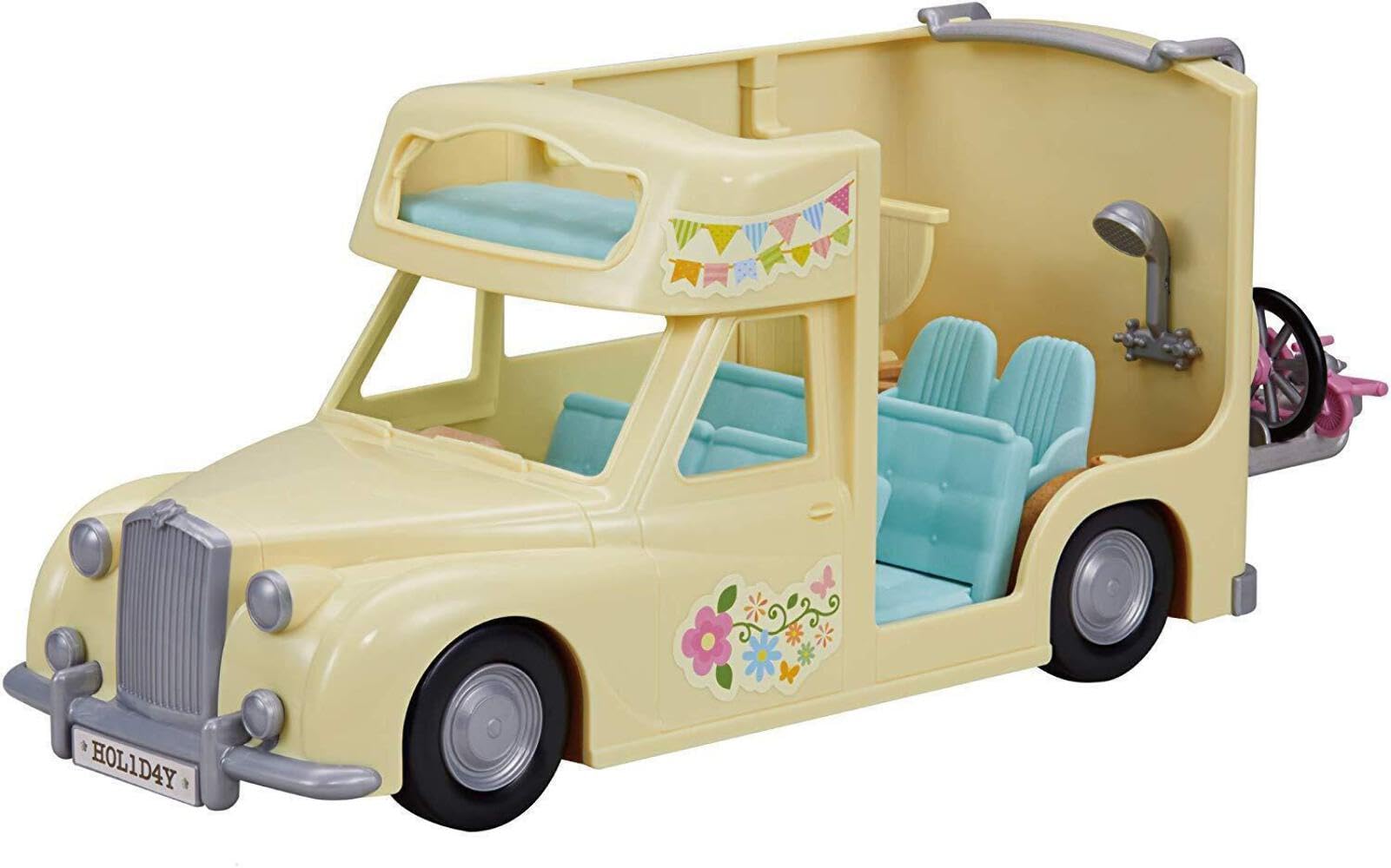 Sylvanian Families - Le camping car - Set + de 17 accessoires - Plongez dans l'univers de la famille Sylvanian - Véhicule pour figurines miniatures - Jouet enfant 3 ans et + - 5454