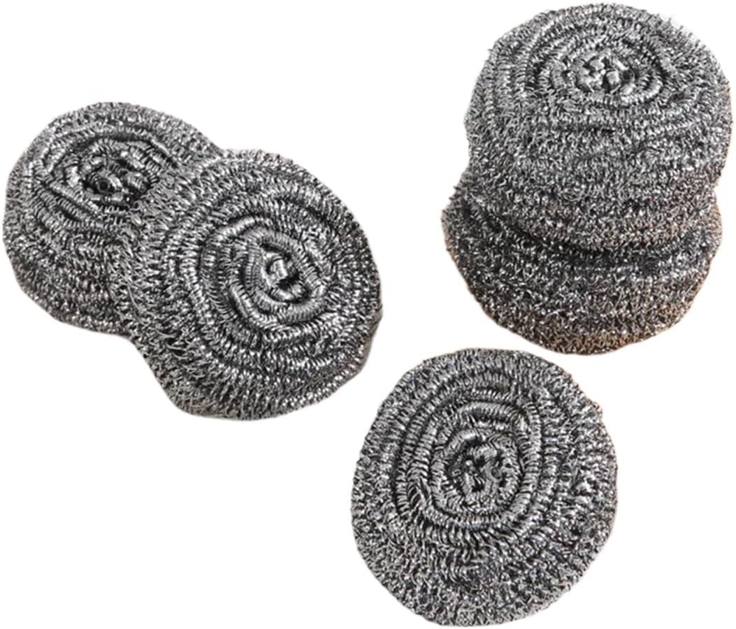 Stainless Steel Scourer 30Pcs Stainless Steel Wool Scrubbers,Metal Scouring Pads,Steel Wool Pads, Kitchen Cleaner, Heavy Duty Cleaning Supplies for Pot