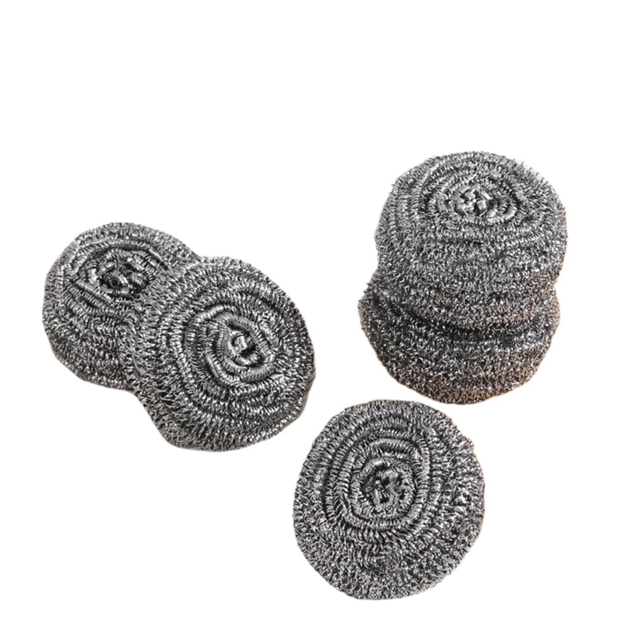 Steel Wool Scrubber Pad 30Pcs Stainless Steel Wool Scrubbers,Metal Scouring Pads,Steel Wool Pads, Kitchen Cleaner, Heavy Duty Cleaning Supplies for Pot for Cleaning Kitchen,Bathroom