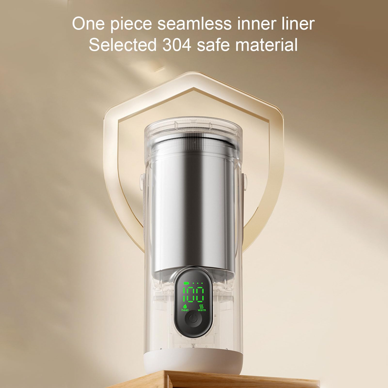 Bouilloire électrique de Voyage sans Fil 350 Ml en Acier