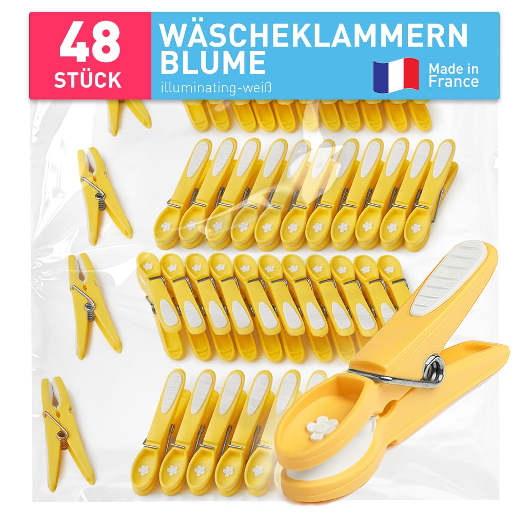 Romon Wäscheklammern 30 Stück - Weiße Klammern Ohne Abdruck Mit Silikon