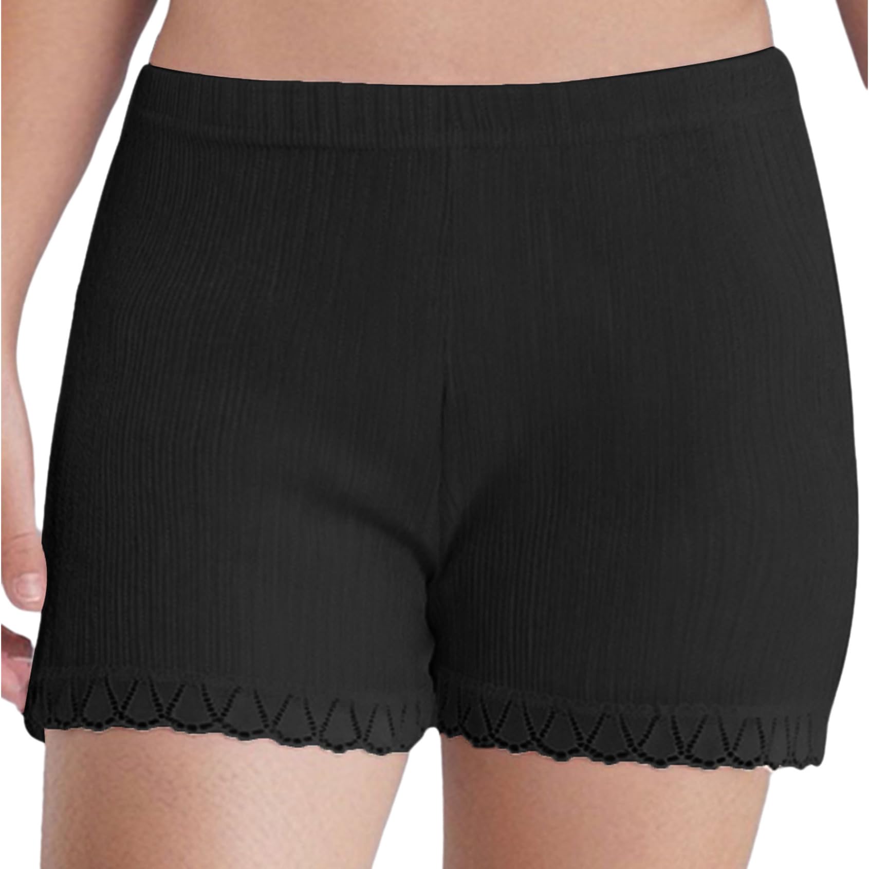 Little Big Girls Lace Trim Bike Shorts Safety Under Dress Dance Panties Undershorts Underwear