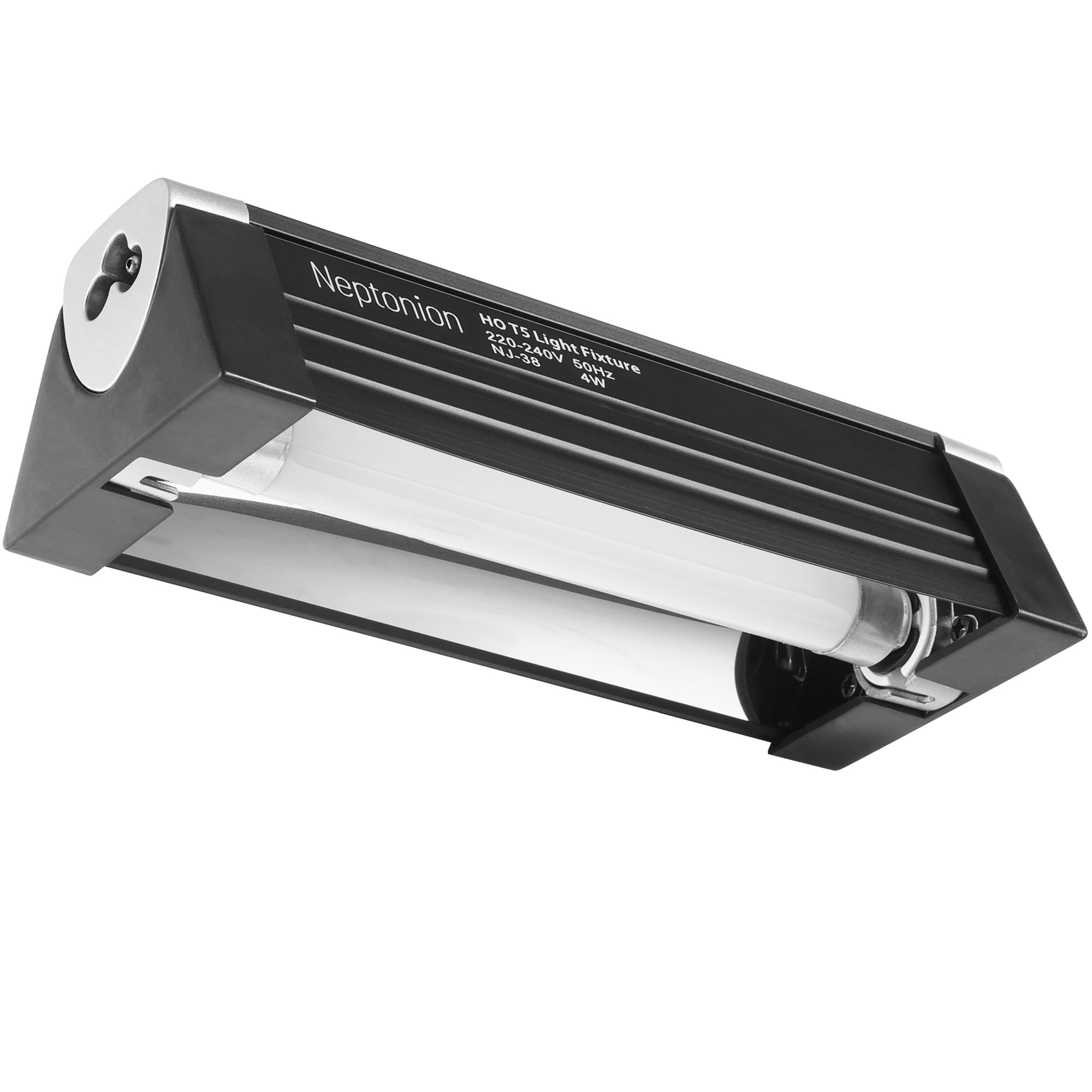NEPTONION T5 HO UVB Reptile Light Hood, 8W Reptile Terrarium Hood with UVB 10.0 Fluorescent Lamp Tube, Suitable for Desert Reptiles(8W,13 Inches)