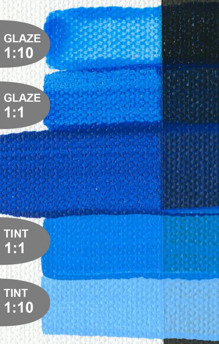 Golden Fluid Acrylic, 4 ounce bottle, Primary Cyan (2420-4) - Image 3