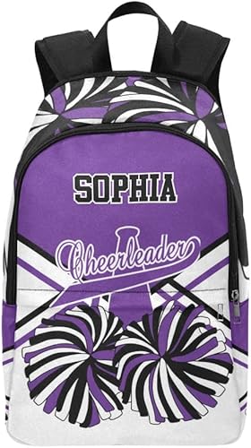 Mochila de animadora personalizada azul y blanca con nombre, bolsa de viaje personalizada para mujeres y hombres, Personalizado 4, Mochilas Daypack