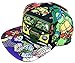 Teenage Mutant Ninja Turtles All Over Print Cartoon Snapback Black
