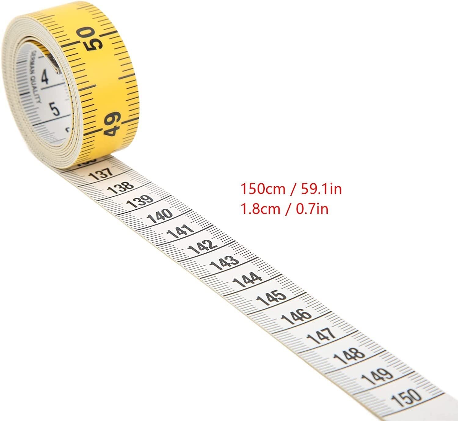 cinta métrica, regla, herramienta de medición 6 piezas de cinta métrica suave, regla flexible de costura corporal de doble escala de 60 pulgadas/150 cm, cinta métrica for el cuerpo, cinta métrica de b