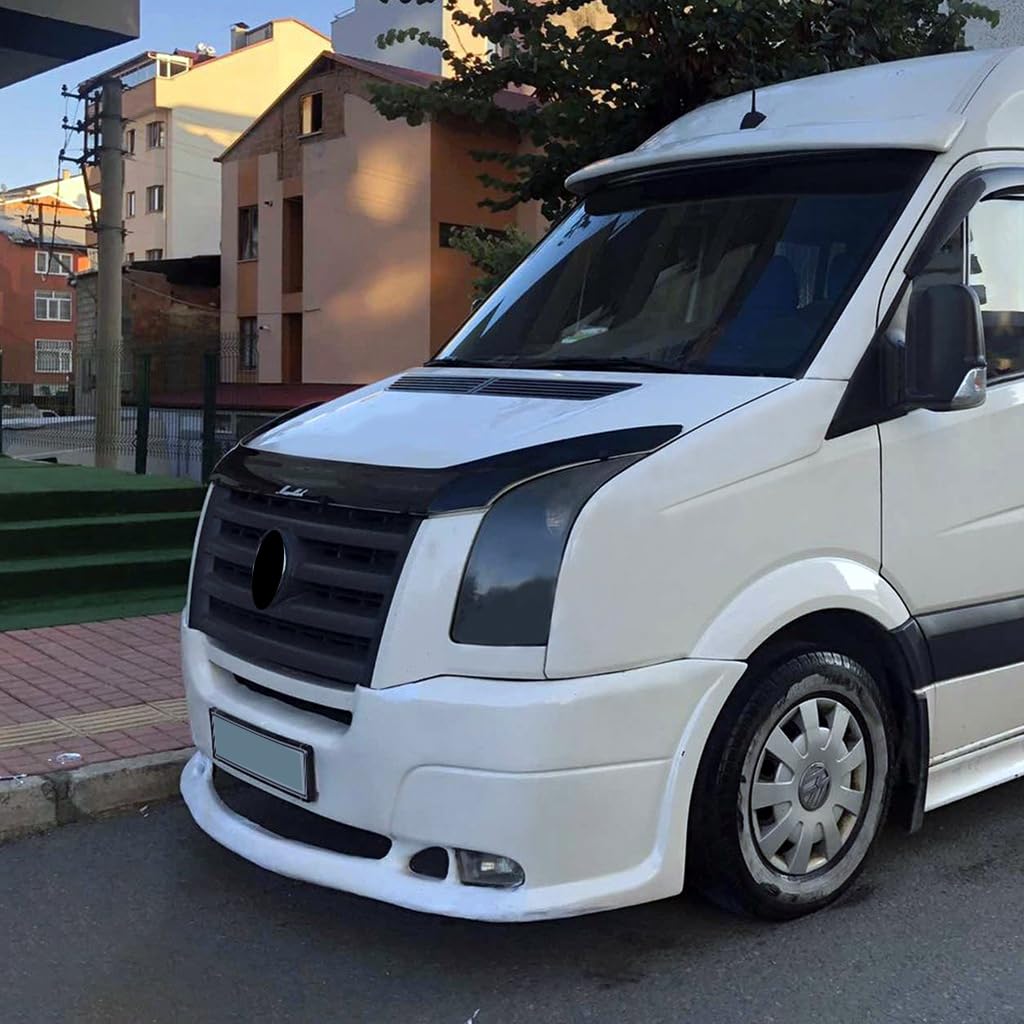 Para VW Volkswagen Crafter 2006 2007 2008 2009 2010 2011 2012 Protector de capó delantero Bug Shield Hood Deflector Hood Stone Hood Shields Piano Negro