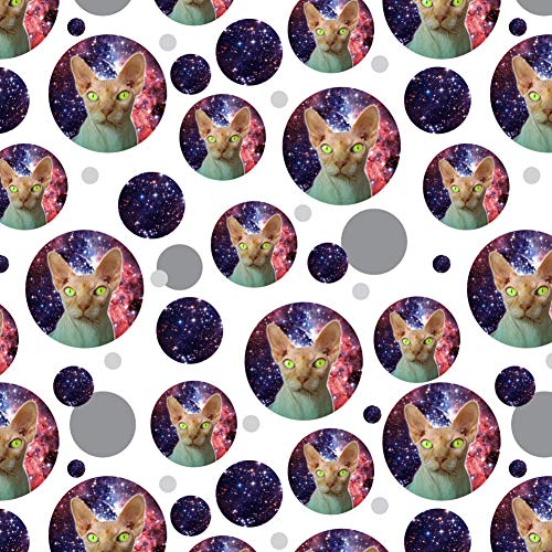 GRAPHICS & MORE Sphynx Space Cat Premium Gift Wrap Wrapping Paper Roll