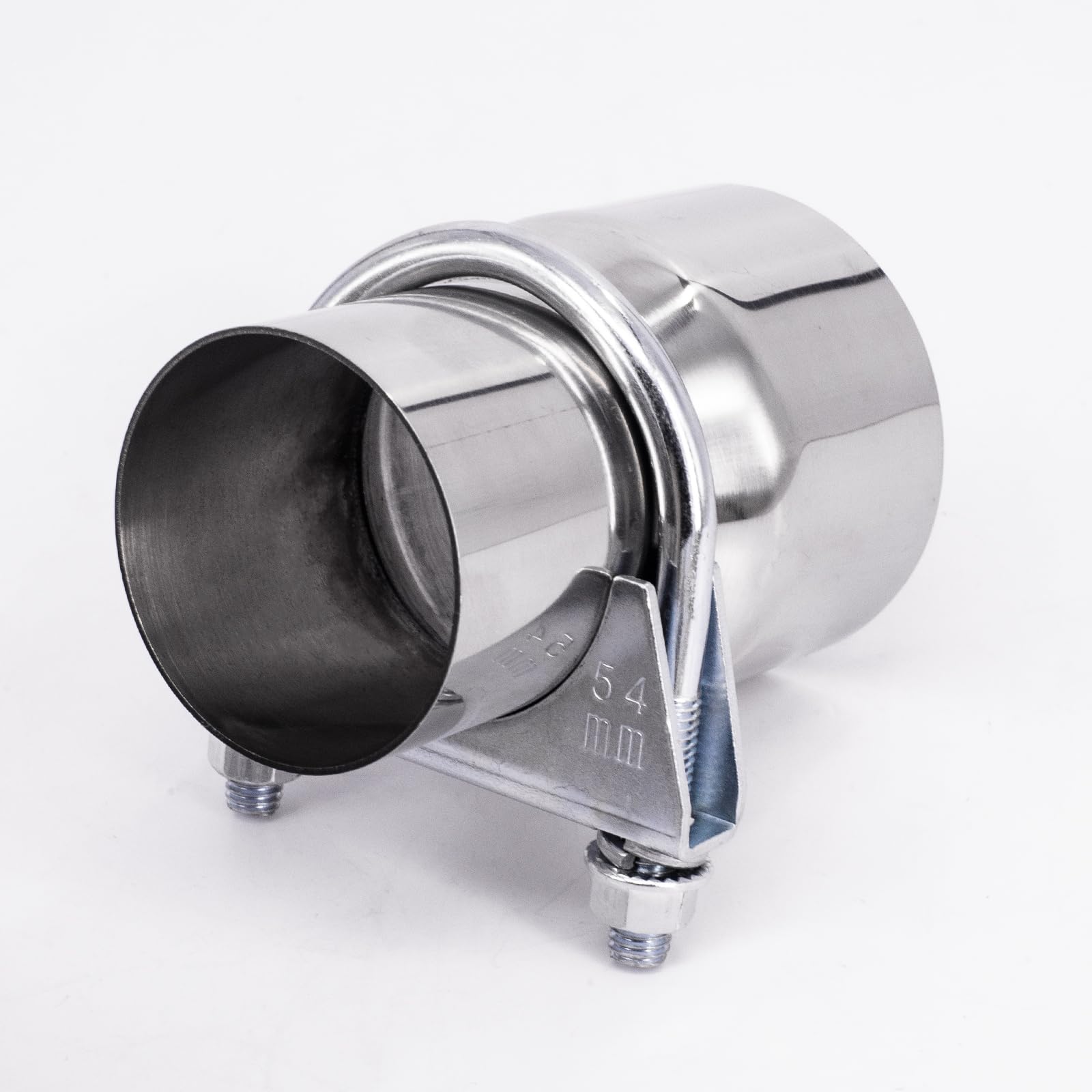 Adattatore per tubo di scarico Tubo di collegamento in acciaio inox per connettore di scarico Riduttore Dilatatore Modifica dei tubi di scarico dell'auto (54mm-66mm)