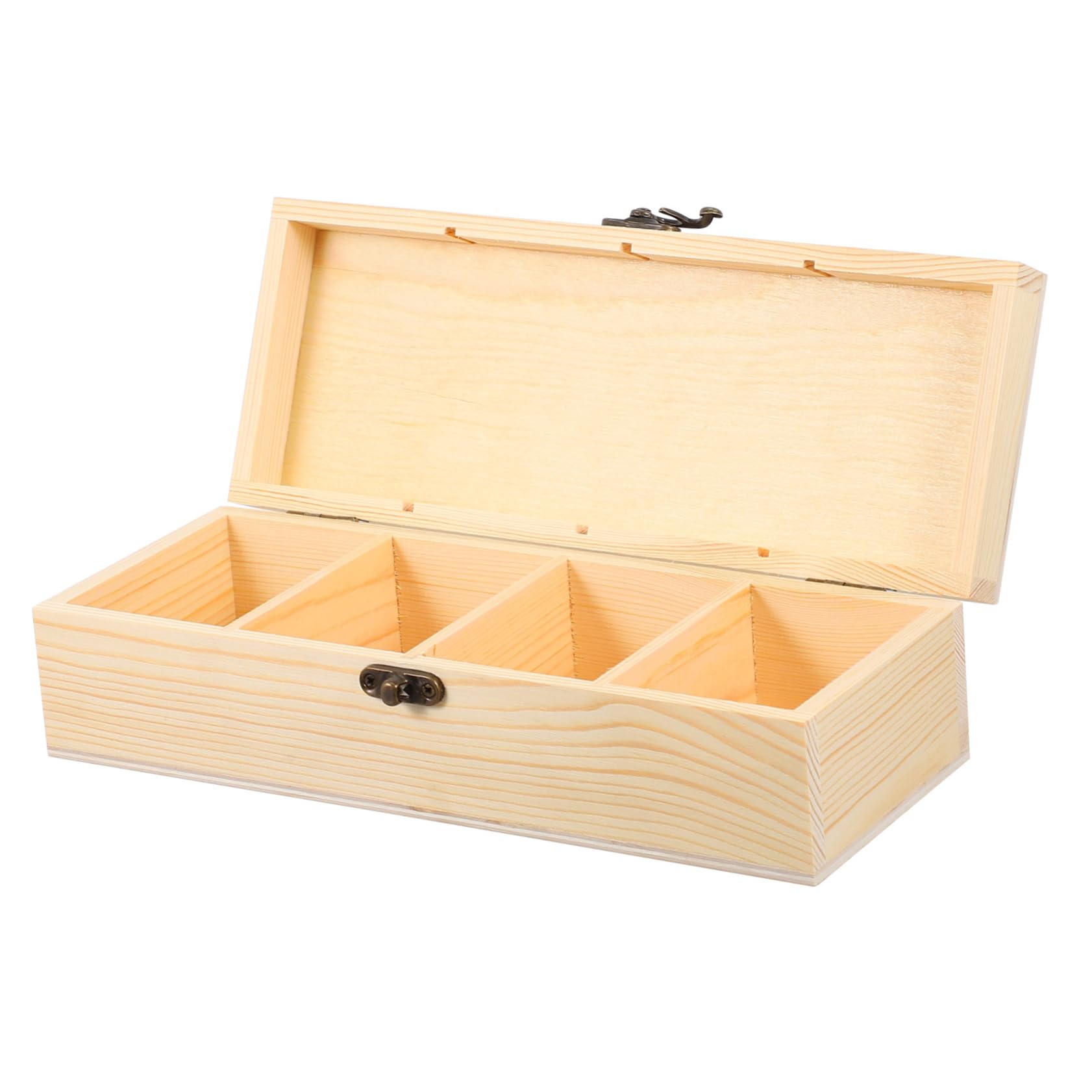 SOESFOUFU 1pc Jewelry Storage Box Wooden Jewelry Organizer Case Holder for Earrings and Rings Elegant Desktop Decor for Living and Bedroom