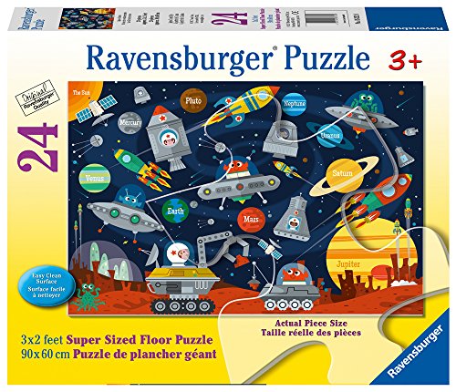 Ravensburger Space Aliens  24 Piece Jigsaw Floor Puzzle for Kids – Every Piece is Unique, Pieces Fit Together Perfectly