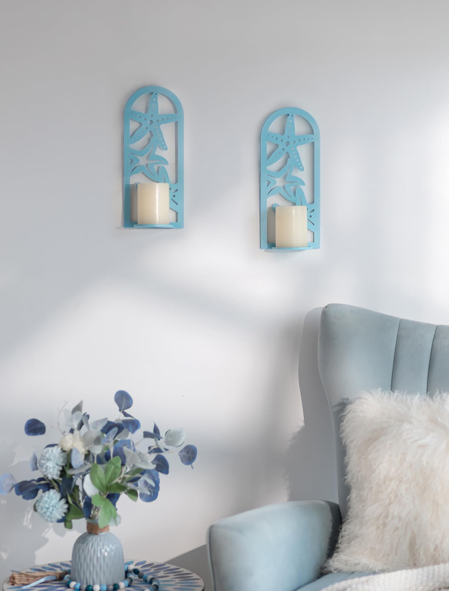 Kandelaar Pip Studio Candle Holders Blue 95 cm | Stijlvol in Huis