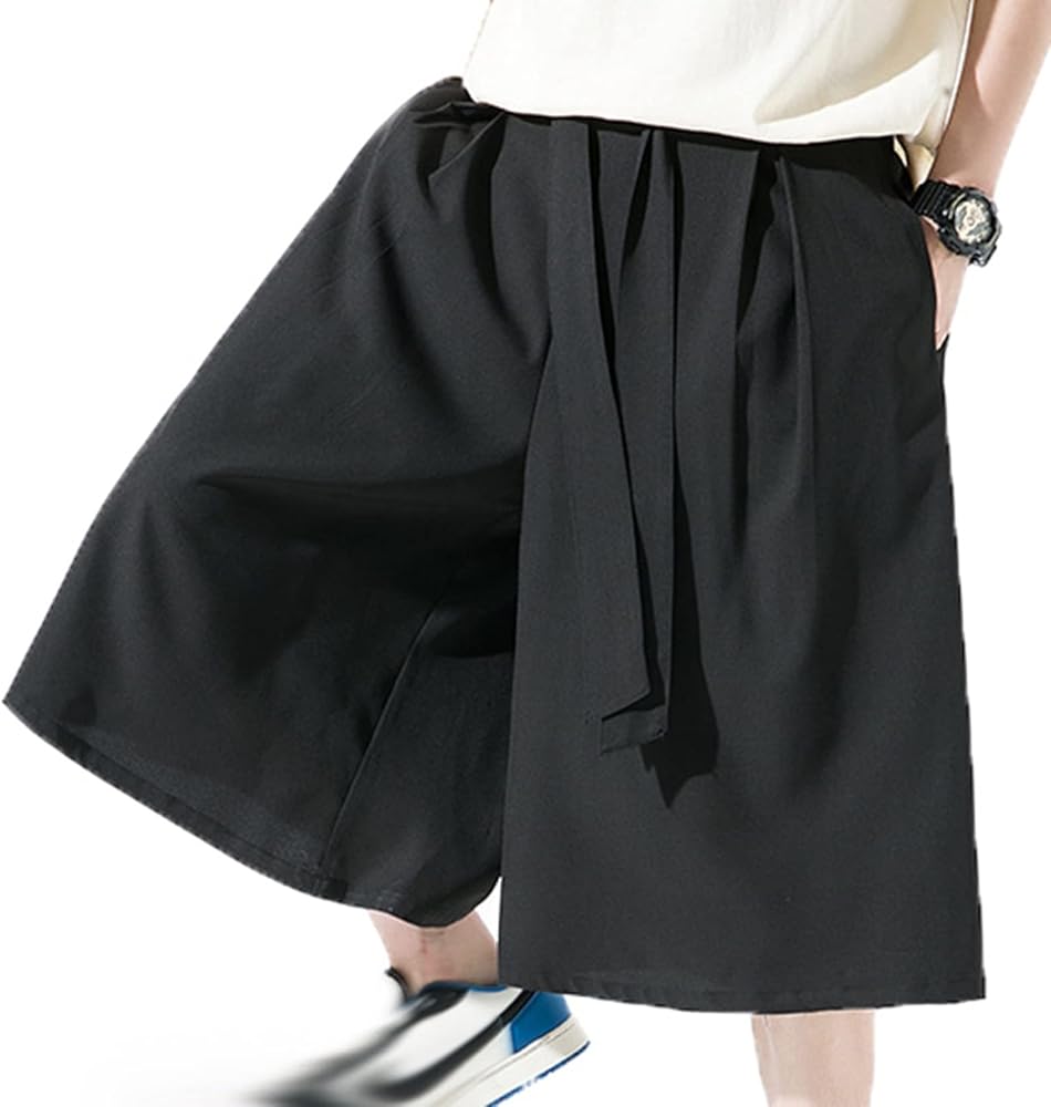 Amazon | [GUREITOJP] キュロットパンツ メンズ 袴パンツ ガウチョ