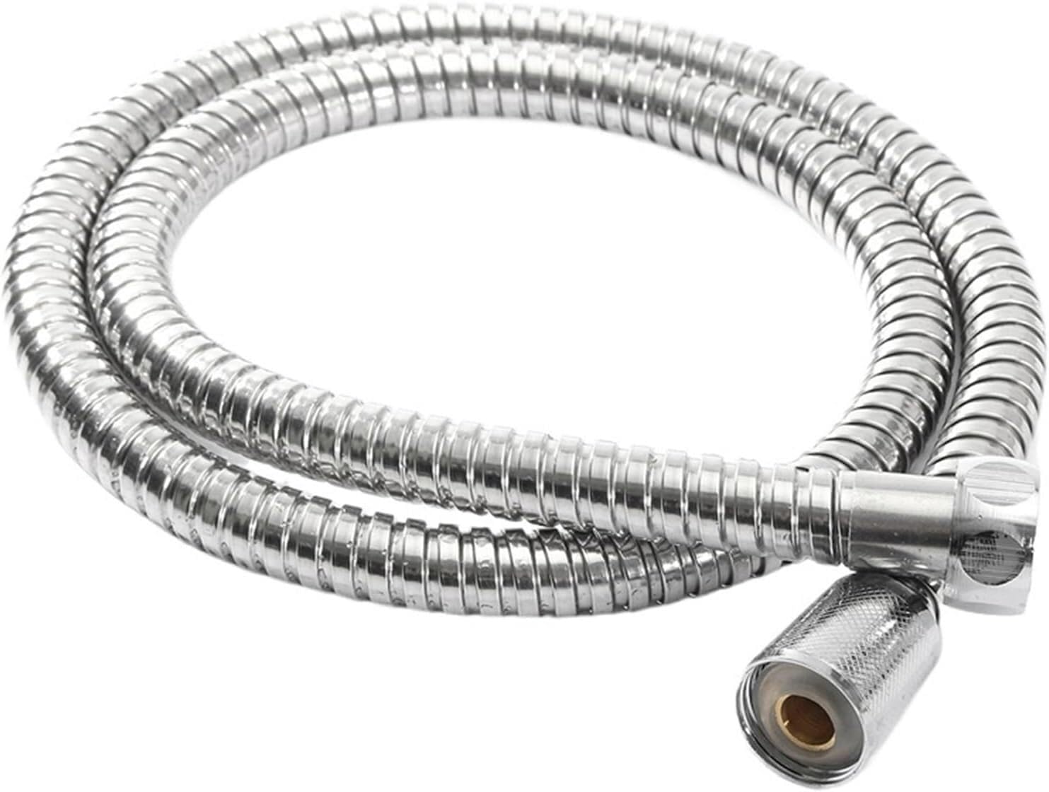 Gkirqvpe 1.5M Shower Hose, Stainless Steel Flexible Shower Hose Bathroom Water Extension 1M 2M Silver