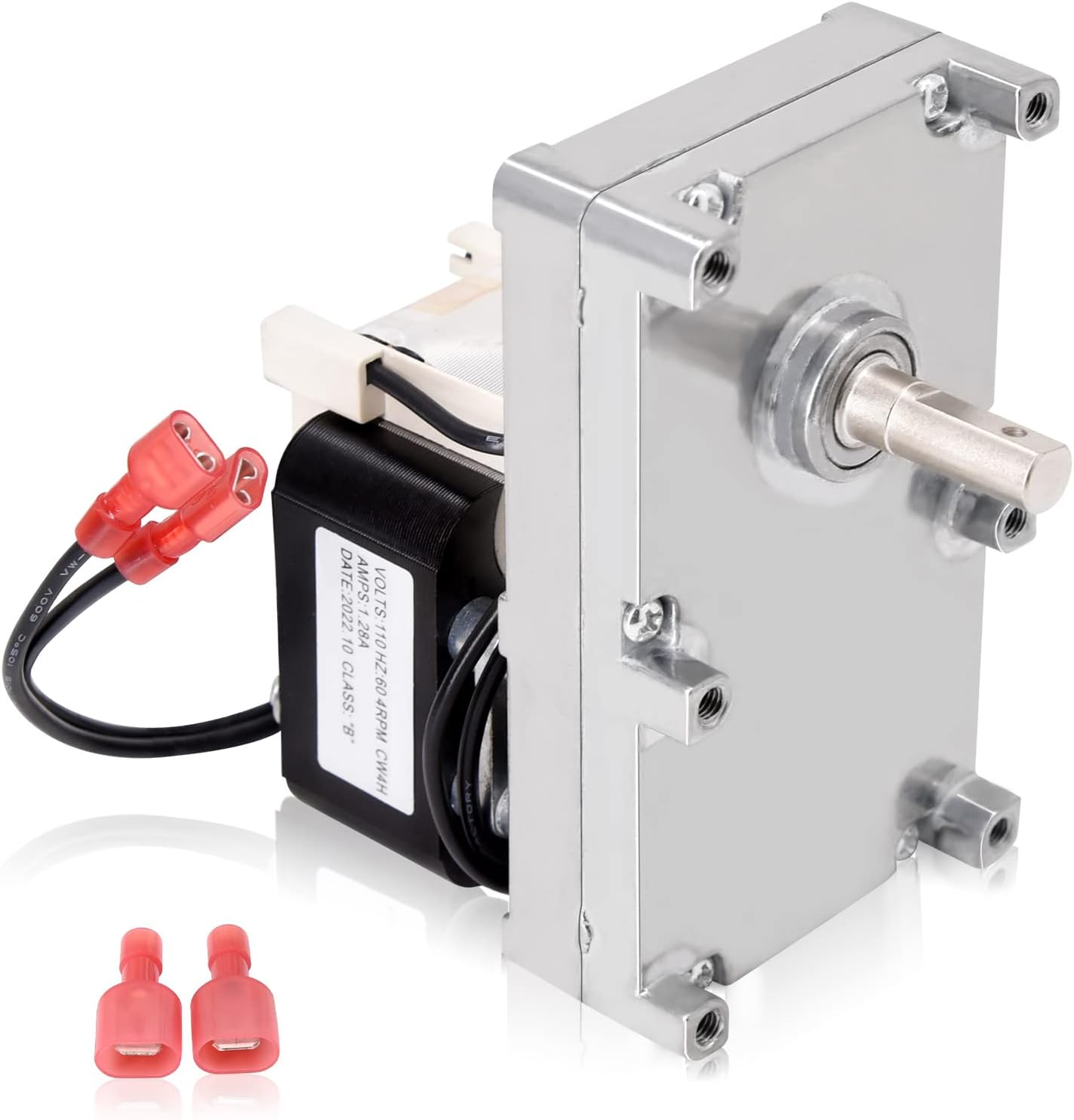 CriditpidReplacement 80456 Auger Motor for US Stove American Harvest 6039, 6041 Pellet Stove, 4 RPM Clockwise Auger Agitator Motor for USSC.