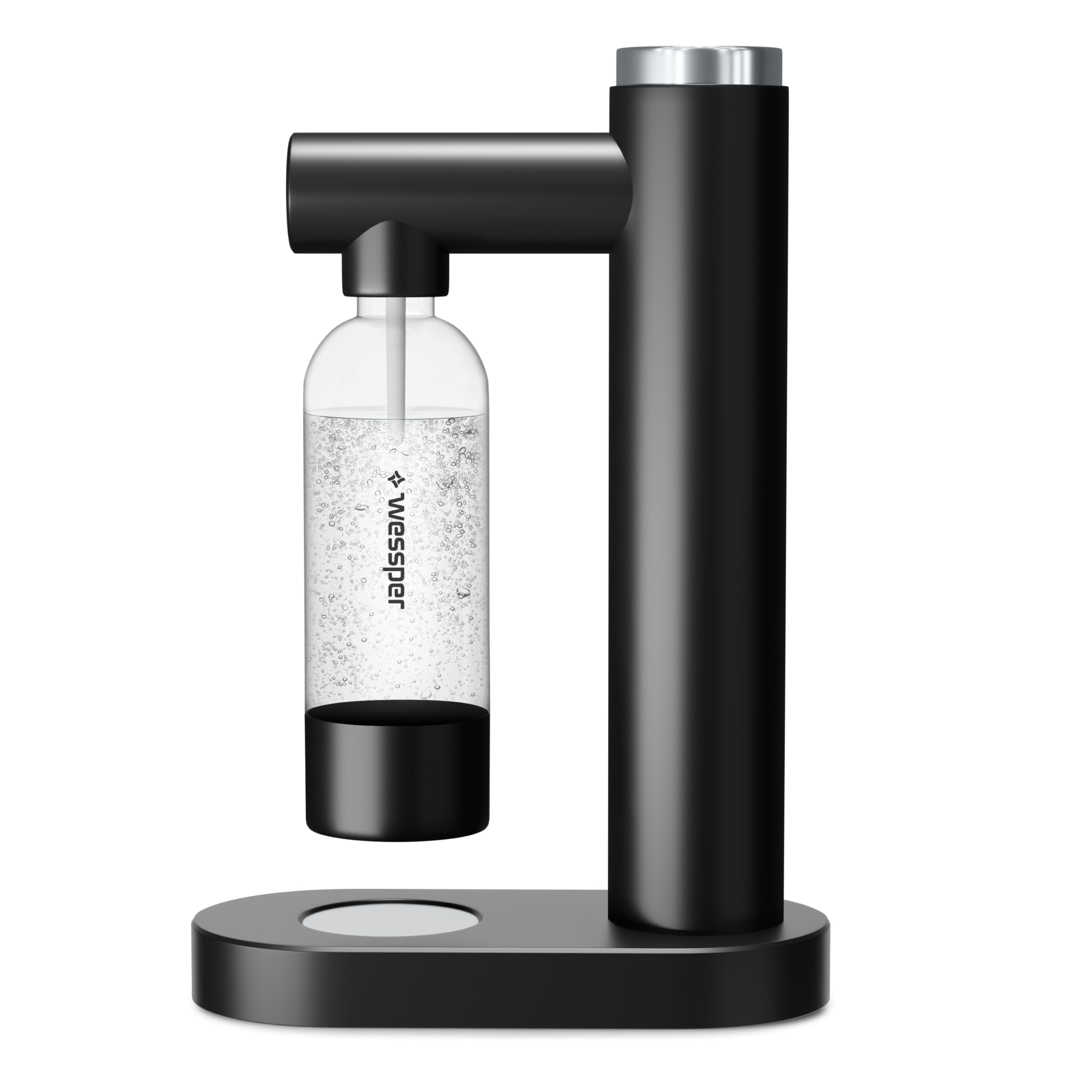 Wessper Machine à Eau Pétillante, Machine a Eau Gazeuse Machine a Soda Bouteille Gazeification | S1 Sodmarker avec 1L Bouteille PET, Sans BPA et 1 Cylindre de CO2 60L