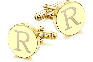 1 Pair Cuff Links Mens Accessories Jewelry Classic Cufflinks with Gift Box