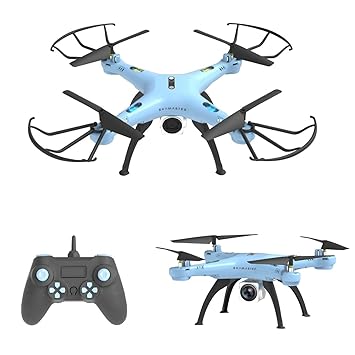 AUM ENTERPRISE Drone with 720p HD Camera WiFi RC Quadcopter Altitude Hold Headless Mode One Key Take Off 360 degree Flip 3 Speed Mode High Stability Multicolor.