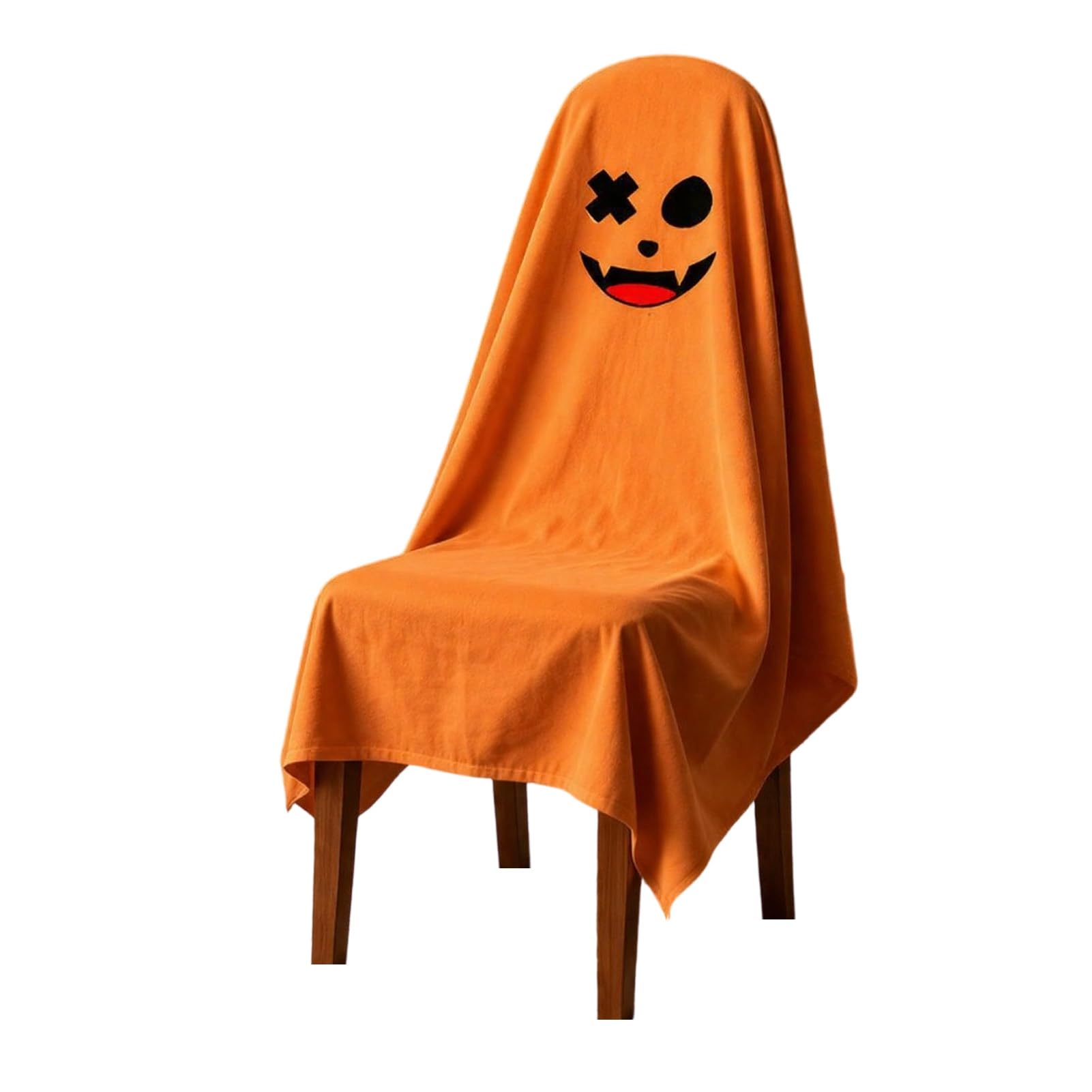 Virelynx Halloween Ghost Chair Cover, Spooky Dining Seat Protector