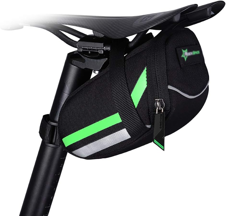 1L Bicycle Tail Bag 900D Nylon Material Good Scratch Resistance Tear Resistance Surface Protection Against Light Rain Mountain Road Bike Saddle Bag Rear Seat Bag Folding Bike Riding Accessories