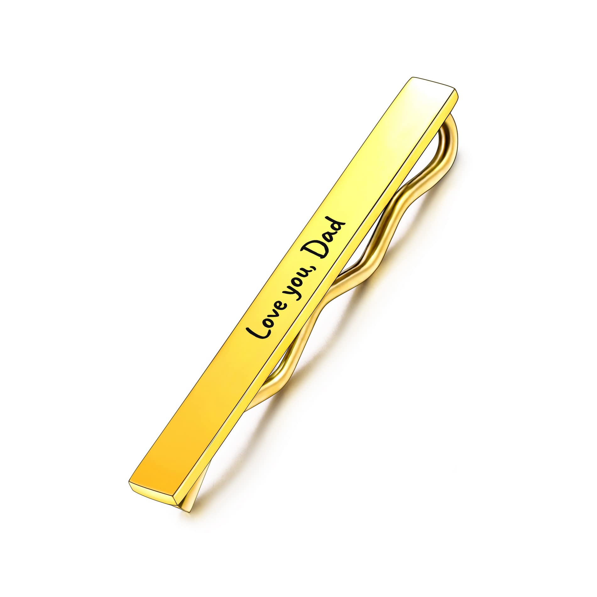 Personnalisé Argent Noir Or Pince à Cravate Barre pour Homme Acier Inoxydable Bijoux Affaires Cadeau de Mariage