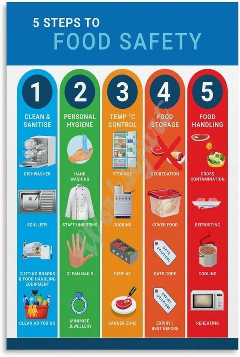 MQXFCZUX What to Eat with Celiac Disease Gluten Food List and Diet Chart Guide for Kitchen Unframed,08x12inch(20x30cm)