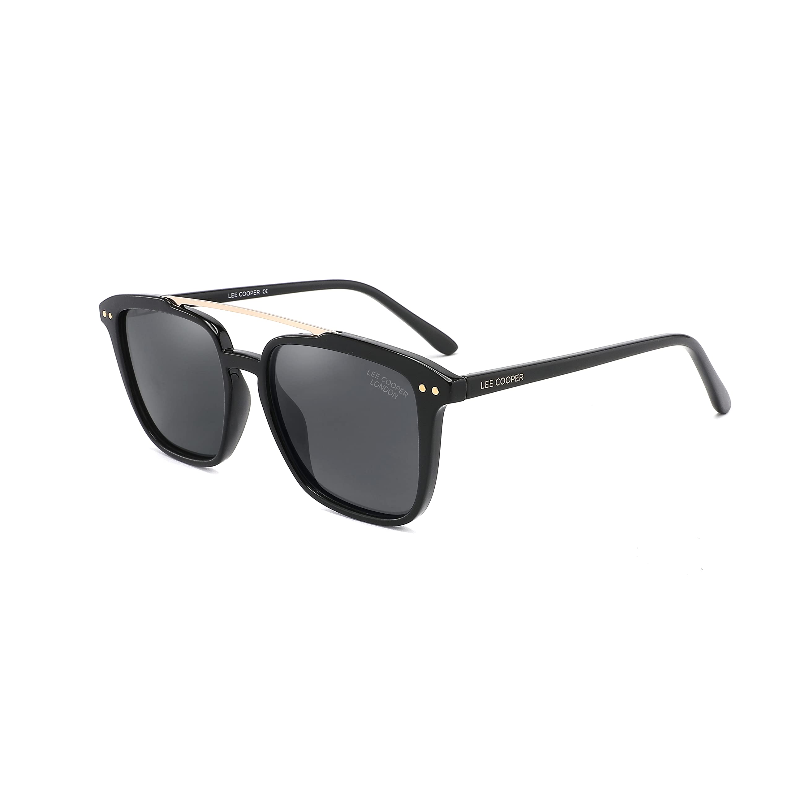 Sponsored Ad – Men square Polarised Sunglasses Single Black Lens (LC1019C01), One Size
