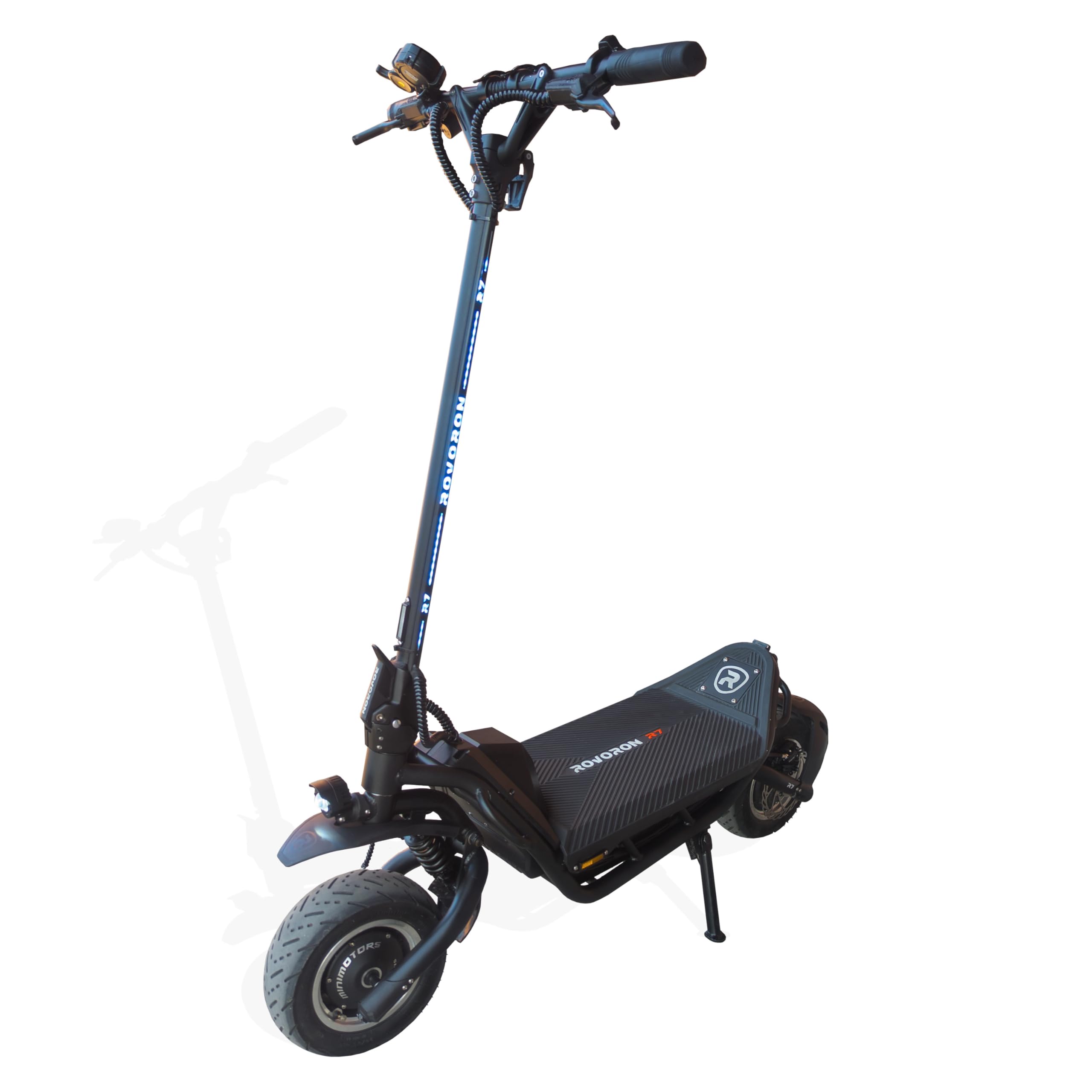 ROVORON R7 Pro Trottinette Électrique, 60V43Ah, Moteurs Doubles, Pneus 11 Pouces Tubeless, Freins hydrauliques, New EY3 Display