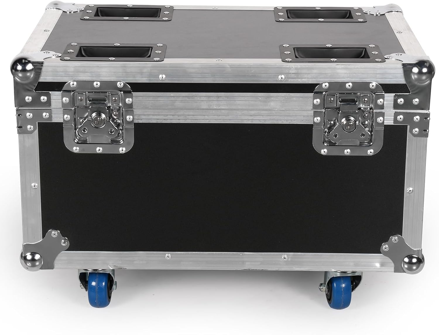 Flightcase per 180W Par LED, 62,5 x 41 x 45,5 cm, 15,3 KG, Valigetta di trasporto con Ruote e Maniglia Retrattile per un Facile Trasporto per Luci Par da Palco