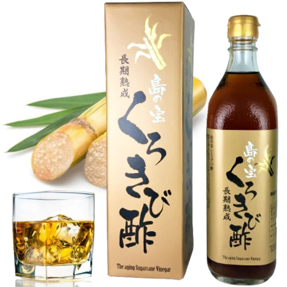 Amazon.co.jp: 島の宝 5年長期熟成 くろきび酢 700ml おしぼり