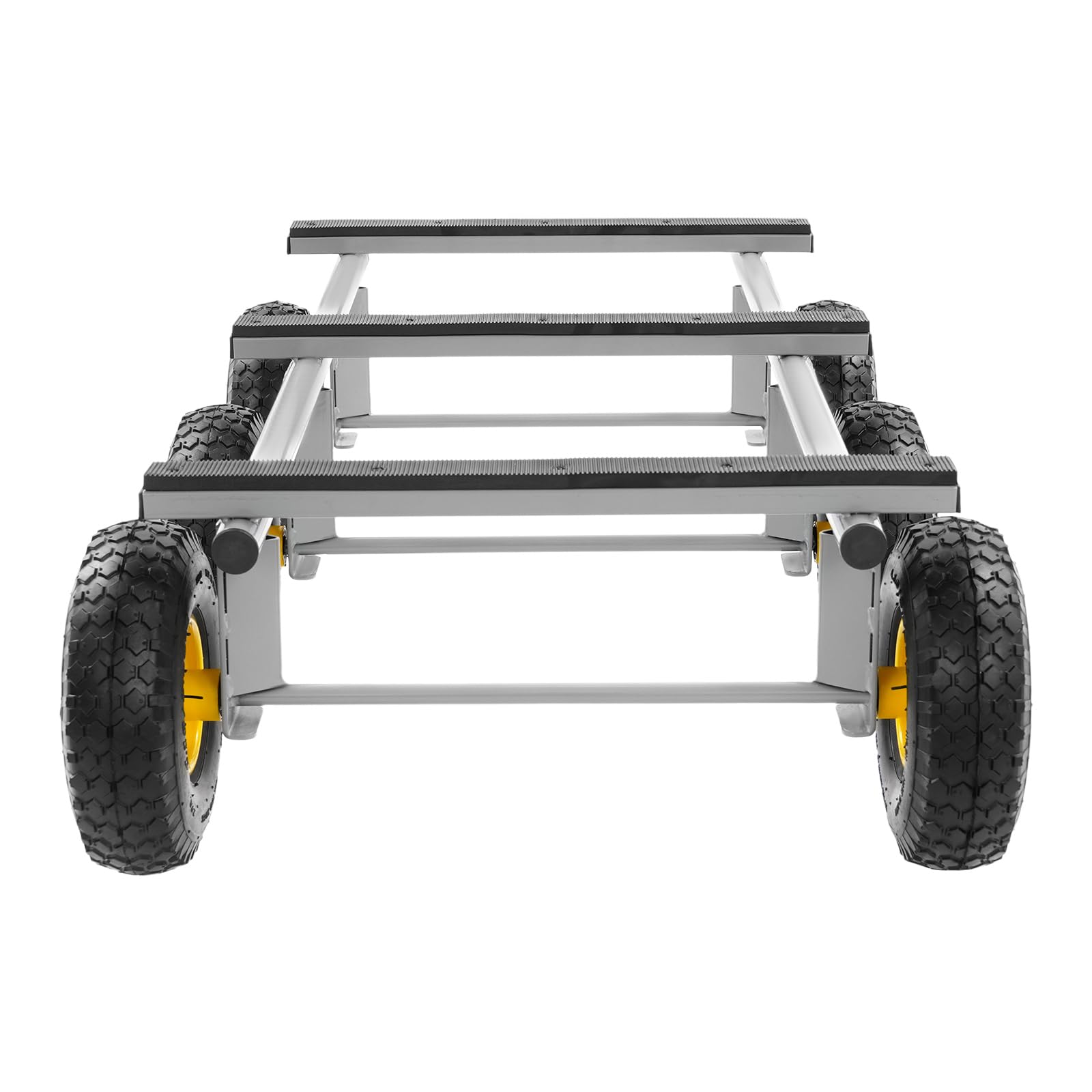 Carro de transporte de 6 ruedas, 1200 libras, carga pesada, carretilla de transporte, neumáticos de aire, carro multifunción, 101,6 x 55,7 cm