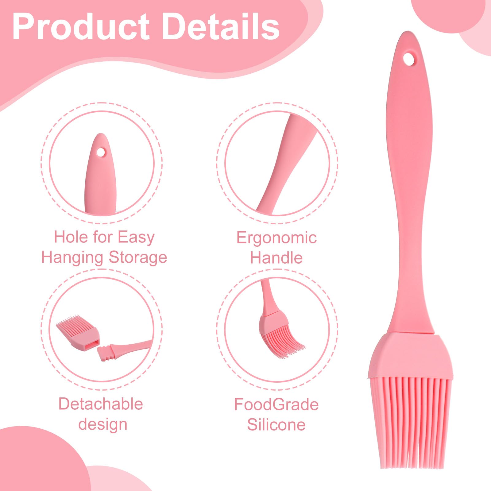 Silicone Basting Pastry Brush Cooking Oil Sauce Butter BBQ Grill