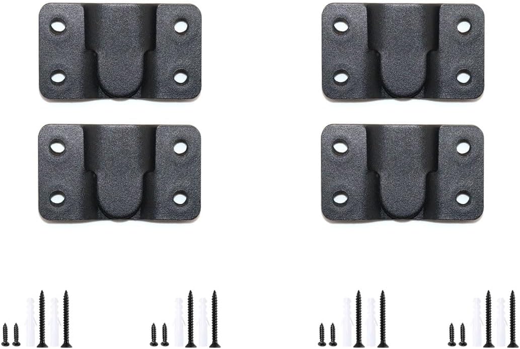Stainless Steel Concealed Picture Frame Hanging Buckle Black Thickened Firm Mountain Mirror Buckle Picture Frame 2.1 x1.1inch Hardware Accessories Furniture Connector (8 Pairs)