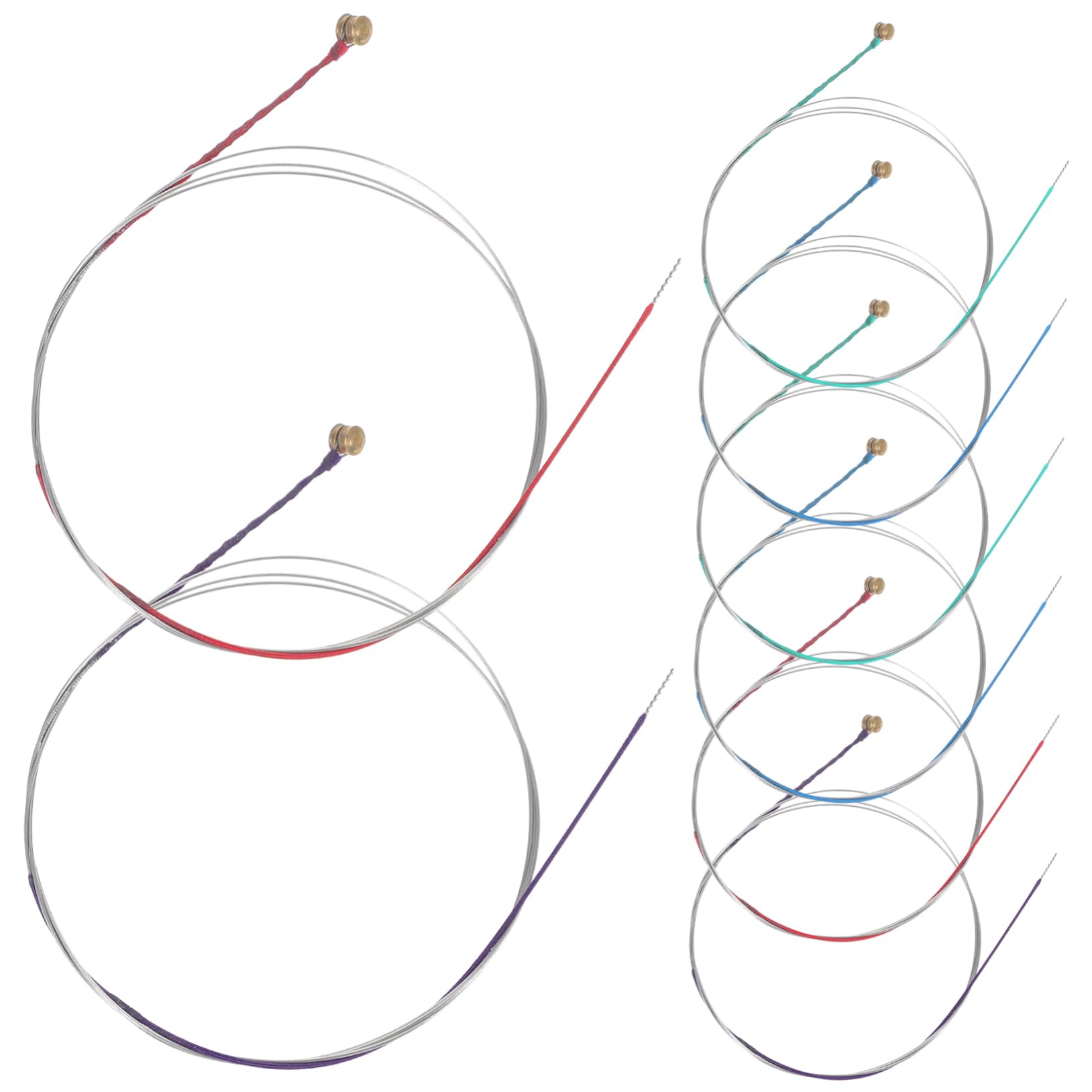 OFFSCH Viola Parts Accessories 2 Sets of Viola Strings Metal Strings Replacement for Violin Musicians