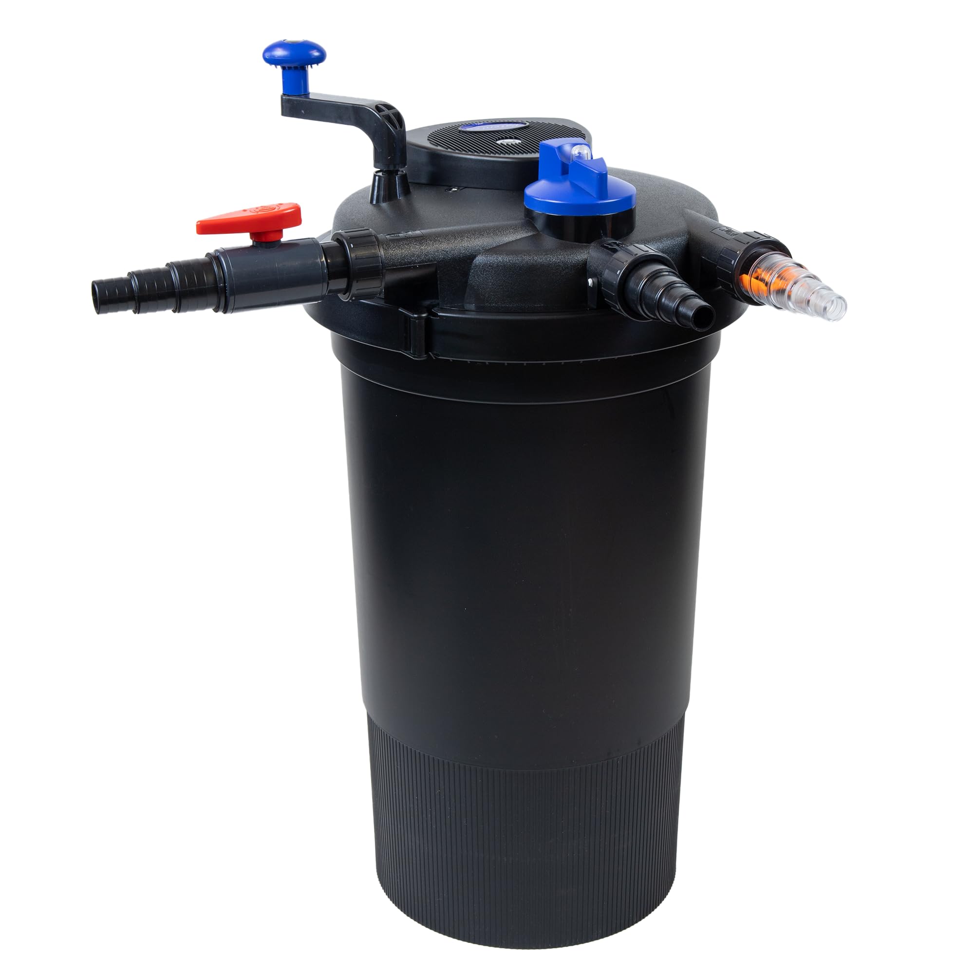 Druckteichfilter CPF-15000, 18W UVC Klärer, bis 30.000 L | Bio Teichfilteranlage mit 3-Stufen-Filtration und Rückspülfunktion – klares Wasser ohne aufwendige Reinigung