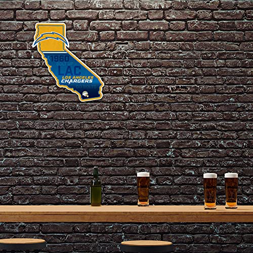 Image of Rico Industries NFL Football State Shape Shape Cut Pennant - Home and Living Room Decor - Soft Felt EZ to Hang