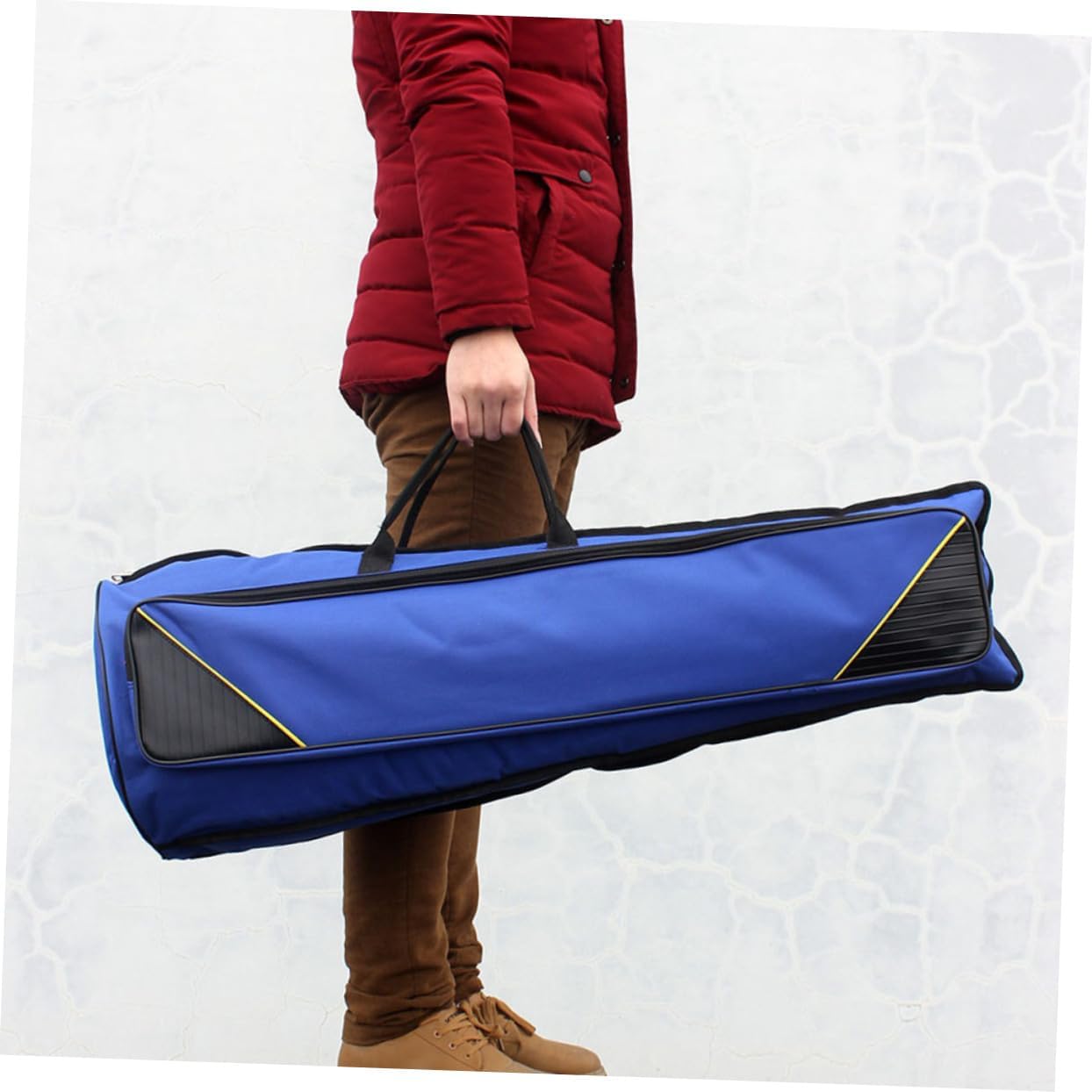 Thickened Oxford Cloth Trombone Storage Bag Blue Protective Carrying Case for Tenor and Alto Trombones Sturdy Musical Instrument Bag