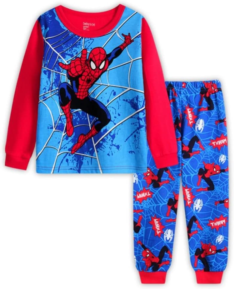 youenyouBoys Pajamas Long Sleeve 100% Cotton Dinosaur Children's Pajamas Sets Pjs Sleepwear Little Kids