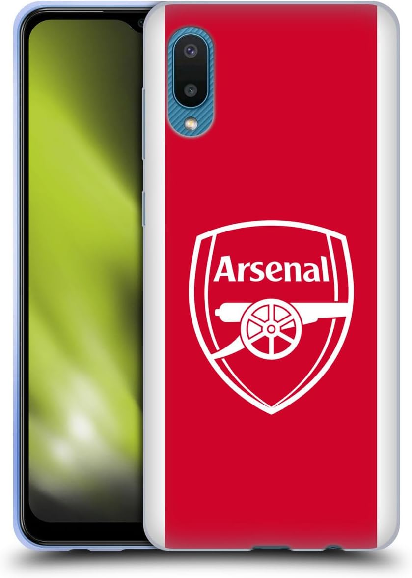 Head Case Designs Officially Licensed Arsenal FC Home 2025/26 Kit Gel Case [Military Grade Protection] Compatible With Samsung Galaxy A02/M02 (2021)