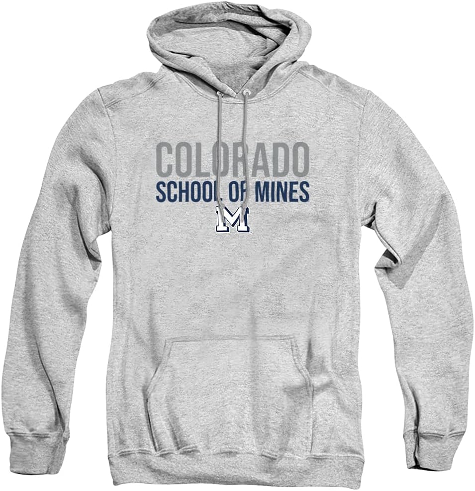 LOGOVISION Colorado School of Mines Official Stacked Unisex Adult Pull-Over Hoodie