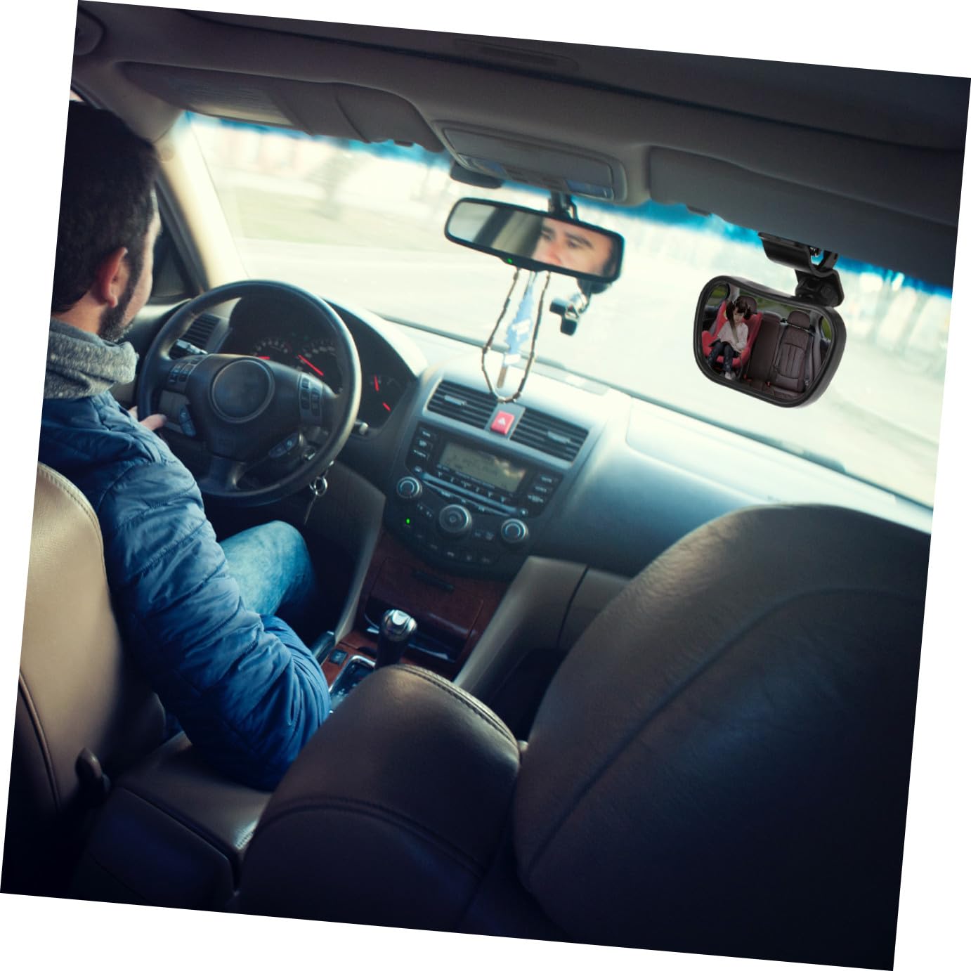 Yardwe 6 Ensembles Rétroviseur Voiture Incassable pour Siège Arrière Miroir Garçon Fille Sécurisé avec Fixation Clip Observation Garçon Fille et Durable Installation Facile