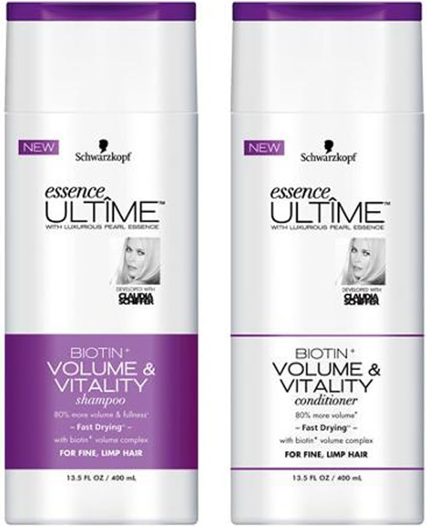 Essence Ultime w/Luxurious Pearl Essence Shampoo & Conditioner Set (Purple - Biotin Volume & Vitality)