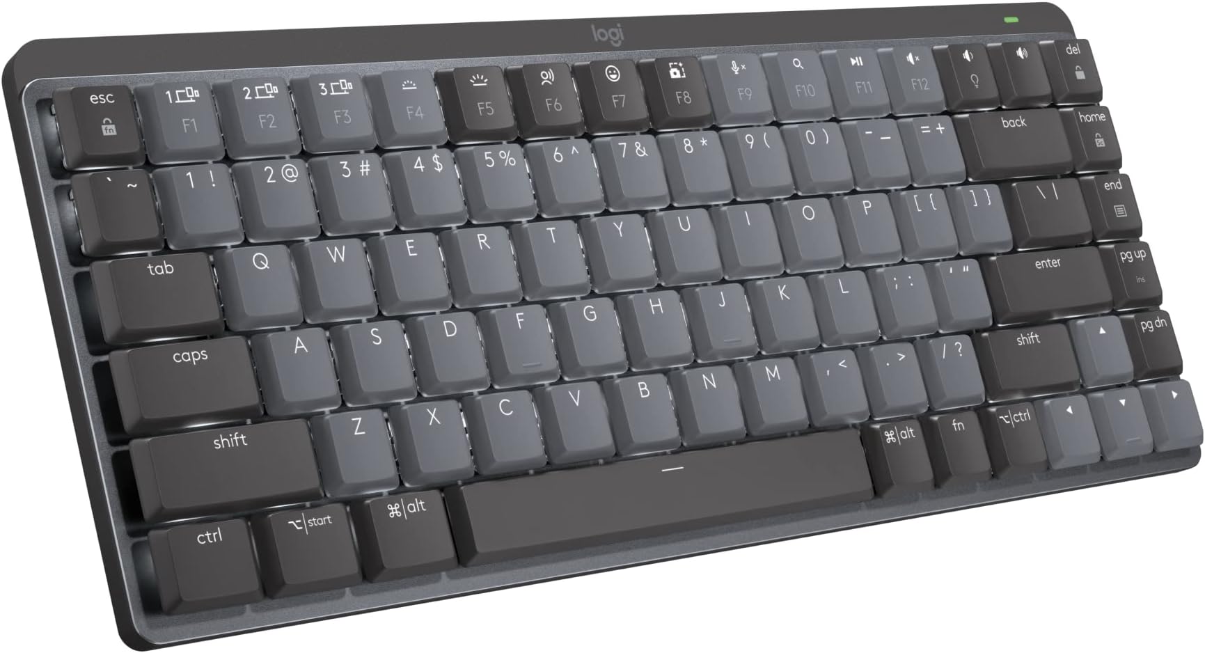 MX Mechanical Mini Keyboard, 60% Layout, Clicky Switches, Wireless, Backlit, Metal