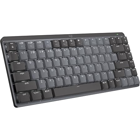 Logitech MX Mechanical Mini Wireless Illuminated Keyboard, Tactile Quiet Switches, Backlit, Bluetooth, USB-C, macOS, Windows, Linux, iOS, Android, Metal - With Free Adobe Creative Cloud Subscription