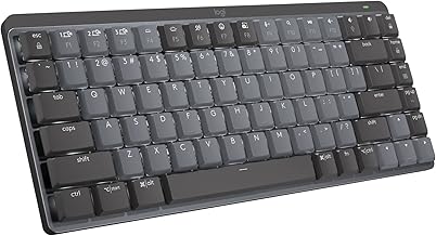 Logitech MX Mechanical Mini Wireless Illuminated Keyboard, Clicky Switches, Backlit, Bluetooth, USB-C, macOS, Windows, Linux, iOS, Android, Metal (Renewed)