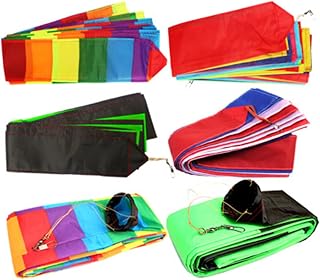Kite 10M / 15M Kite Tail Rainbow Kite Triangle Kite Stunt Kite Accessories Toy Children Outdoor Recreation Sports Kite Long Tail Durable, Foldable, Easy to Carry, and Easy to Fly. Kite Toys (Color :