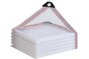 Waterproof Clear 5x6 Tarp with Grommets