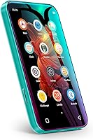 Timmkoo Q3E 72GB Bluetooth MP3 Player - 4" Full Touchscreen MP4, HiFi Speaker, Voice Recorder, 50H Battery, No WiFi (Blue)